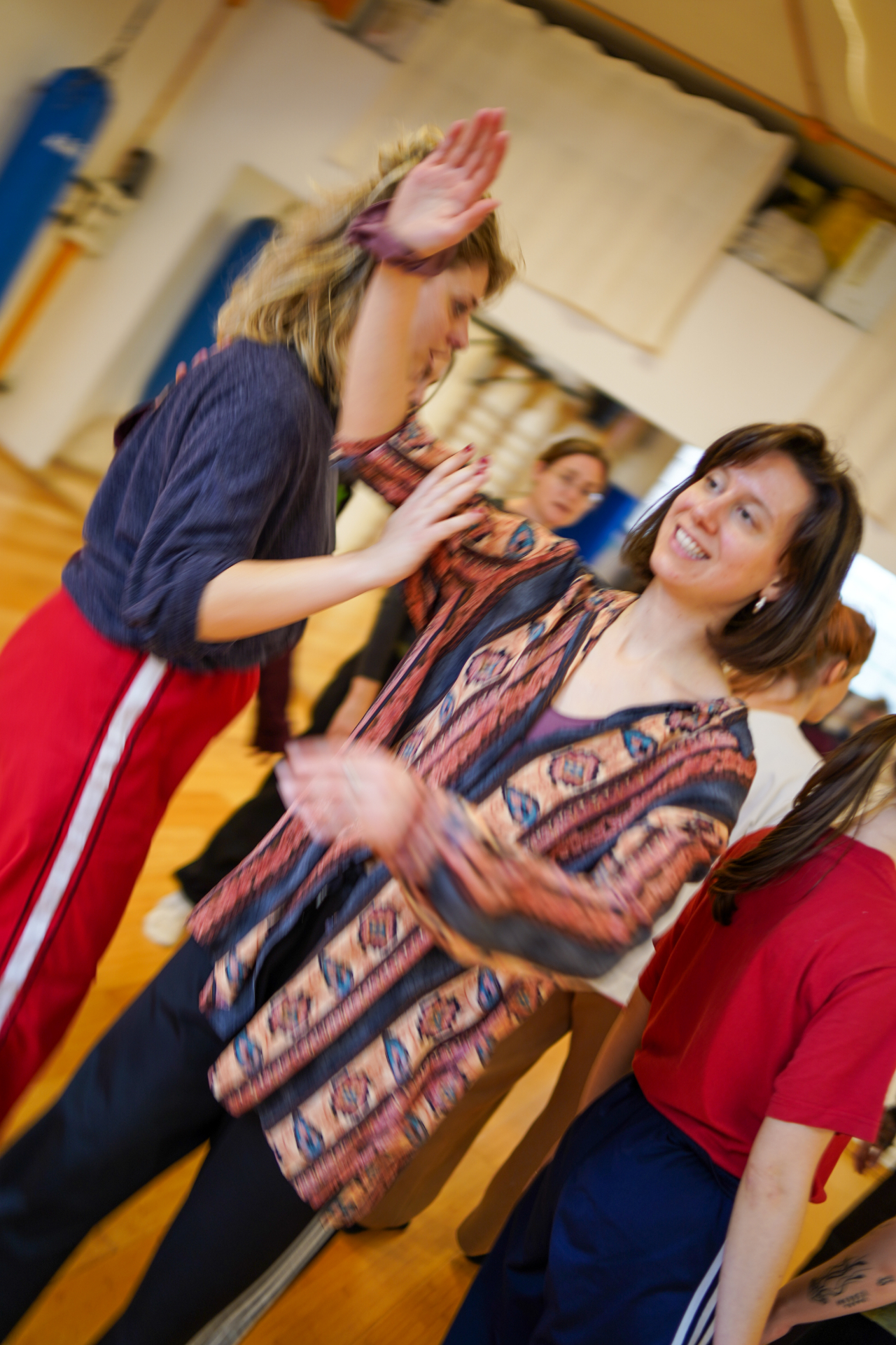 Teaching practice — dancers in playful contact